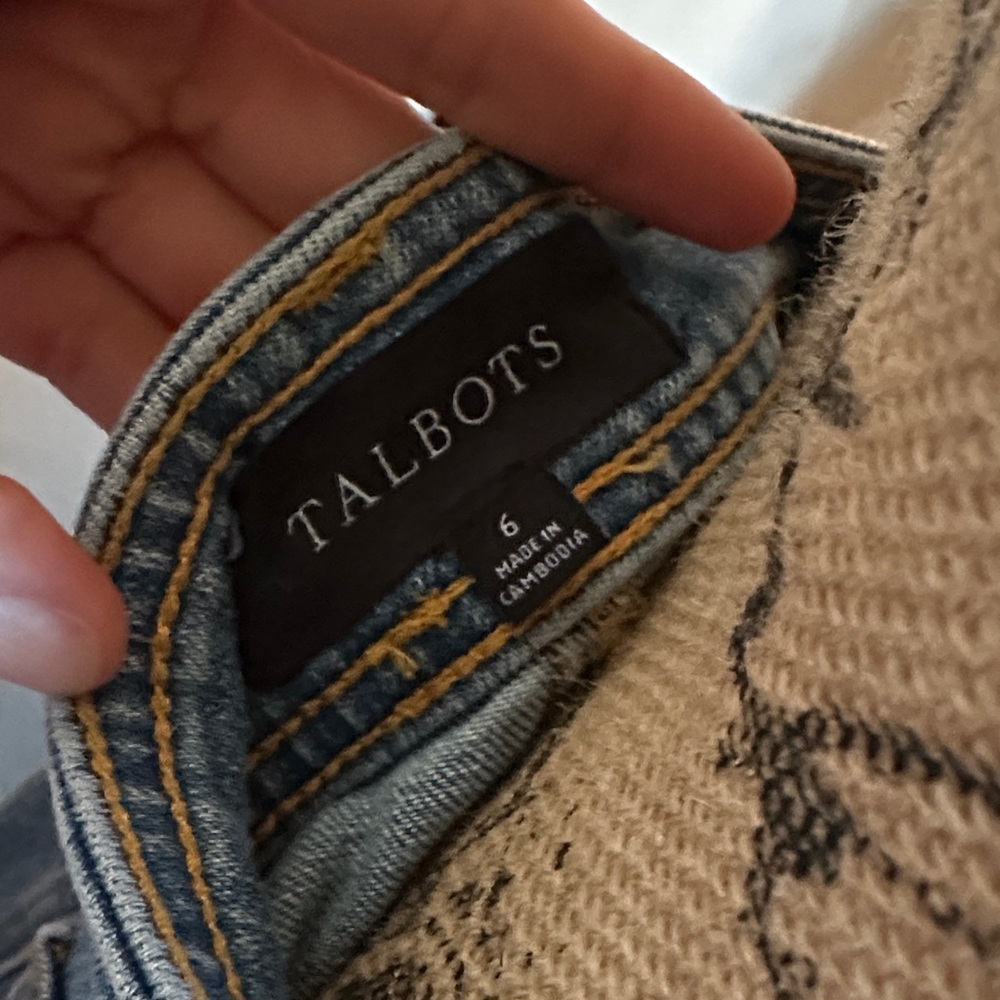 Talbots Classic Blue Denim Skirt - Picture 2 of 4